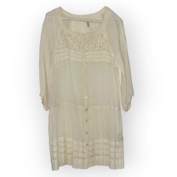 Free People lacy tunic  Sz M EUC - Picture 1 of 4
